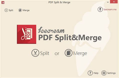 Icecream PDF Split&Merge for Windows